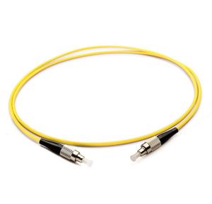 Wholesale G657A1 Single Mode Fiber Jumpers , FC/UPC-FC/UPC Yellow Fiber Patch Cable from china suppliers