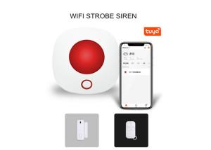 Wholesale Tuya 100mA 433.92MHz Wifi Siren Alarm System 500mAh from china suppliers