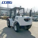 LTMG 4 ton forklift 2WD 4WD rough terrain forklift with triplex full free mast