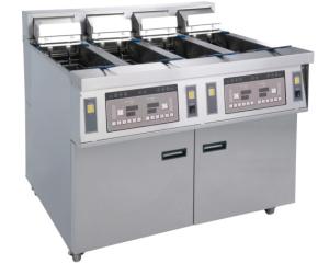Wholesale Stainless Commercial Kitchen Equipments / 4x13L Four - Cylider Deep Fryer With Cabinet from china suppliers
