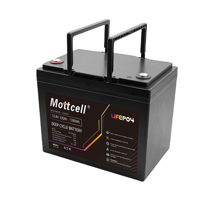 Long Life 12V LiFePO4 Battery Module Capacity 100Ah Lightweight ABS/PVC Casing