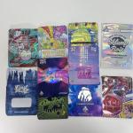 Colorful Holographic Stand Up Pouch weed Weed Packaging Bags With Zipper