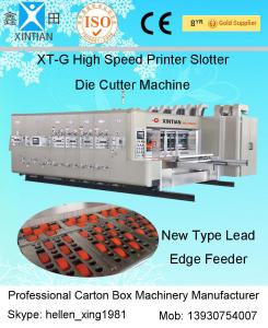 Automatic Carton Box Making Machine With Printing / Slotting And Die Cutting Function
