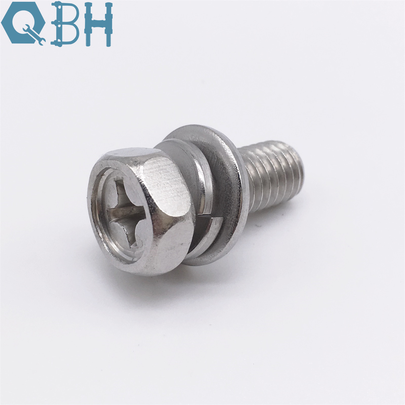 Stainless Steel 304 316 Cross Recessed Bolt Hexagon Head Combination Screw