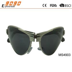 Wholesale New arrival and hot sale of folding metal sunglasses, UV 400 Protection Lens from china suppliers