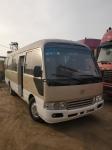 7 Meter Long Toyota Second Hand Coaster Buses7.50R16 Tyre 30 Seats 1HZ Engine