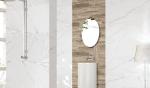 Full Glazed Marble Effect Ceramic Floor Tiles Customized / Color / Size / Logo