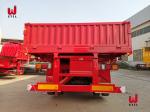 45t Semi Drop Side Trailer 13m Utility Cargo Trailer Triangle