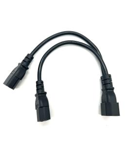 Wholesale IEC C14 To C13*2 Power Adapter Y Cables 220V Extension Cables for electric from china suppliers