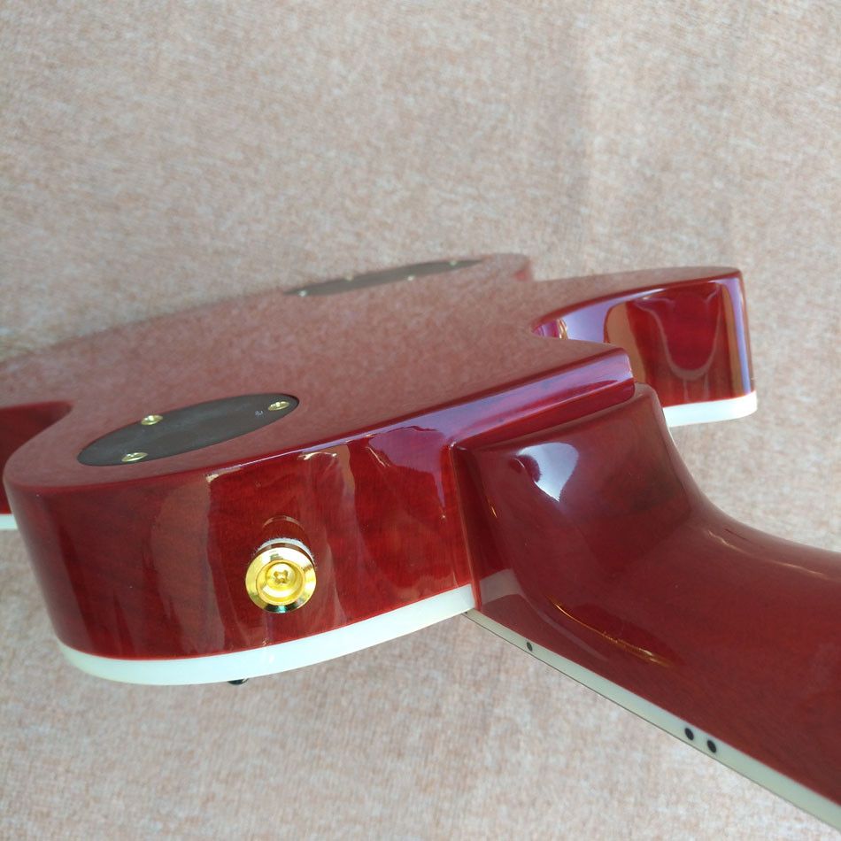 Standard LP 1959 R9 electric guitar, Cherry burst color electric guitar with Gold hardware, free shipping