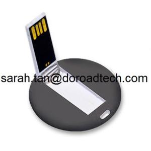 Wholesale Customized Full Color Printing Round Mini Card USB Pen Drive/Circle Card USB Flash Drives from china suppliers