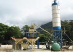 Small Concrete Batch Plant , 25m3/H Stationary Weigh Batching Concrete Mixing