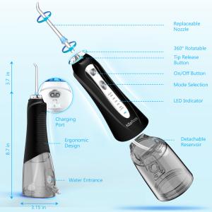 Wholesale Water Pick IPX7 Waterproof Rechargeable Cordless Electric Portable Jet Teeth Cleaning Dental Floss Oral Irrigator Water Flosser from china suppliers