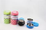 1080ML new style 2 layers lunch box & stainless steel combine plastic food