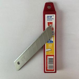Wholesale 0.5mm Silver Cutter Blades 18mm Carbon Steel 60° Angle 8 Segments from china suppliers