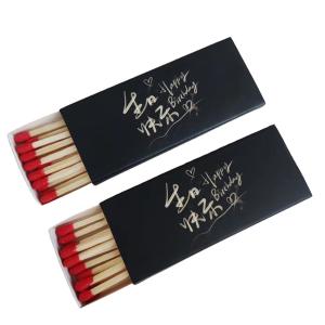 Wholesale Paperboard Cigar Packaging Box Luxury Black Match Stick Box from china suppliers