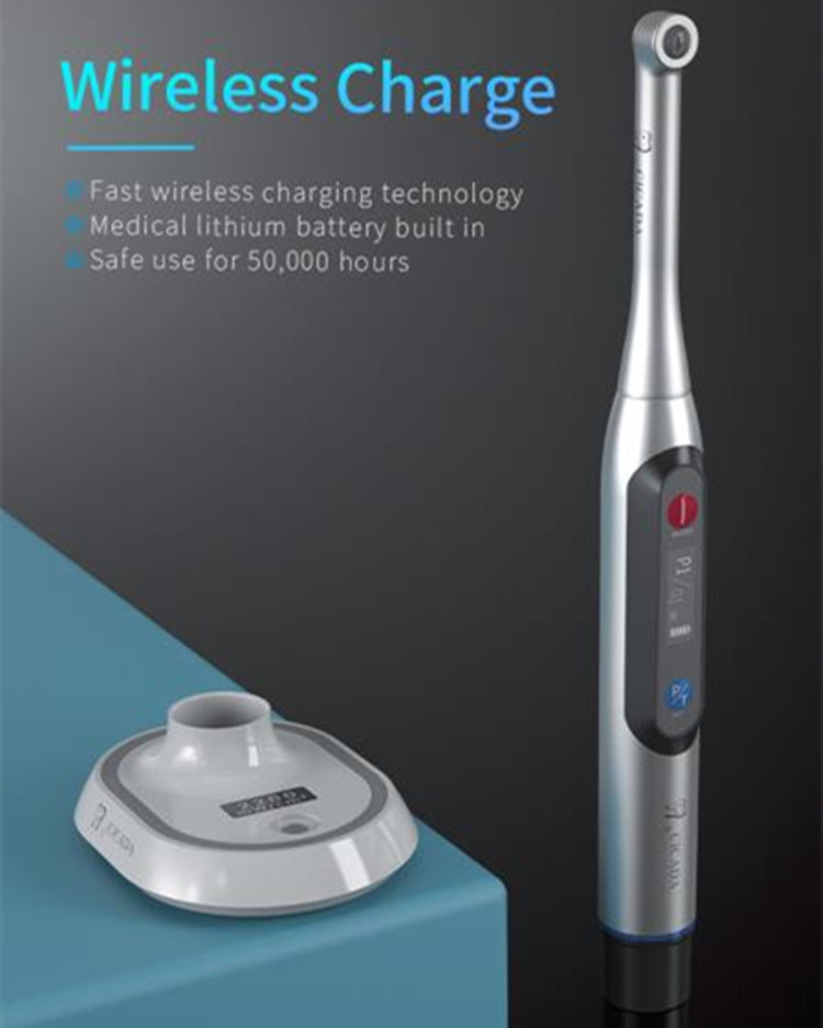 One Second Wide Spectrum Dental Cordless Curing Light With Light Meter