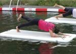 Folding Inflatable Floating Yoga Mat , Water Gymnastics Mat 220x85x15cm