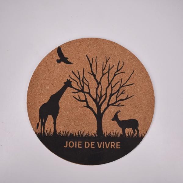 High Density Customized Cork Coaster Heat Resistant Reusable Tea or Coffee