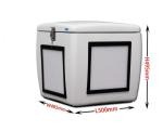Large Volumr Motorcycle Delivery Food Box with LED Light for Scooter or
