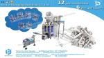 How to pack expansion screw set in paper film sachet packaging