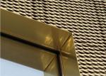 150mm Hole Gold Decoration Expanded Metal Wire Mesh