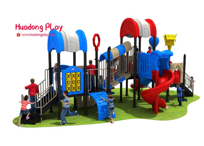 High Creativity Outdoor Playground Slides Durable UV - Resistant Security Oriented