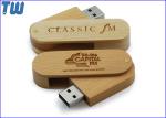 Bulk 32GB Jump Drive USB Wooden Swivel Stick Customize Branding