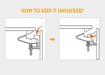 Infant / Child Safety Cabinet Locks Size 3.5*5*7CM Hidden And Safe