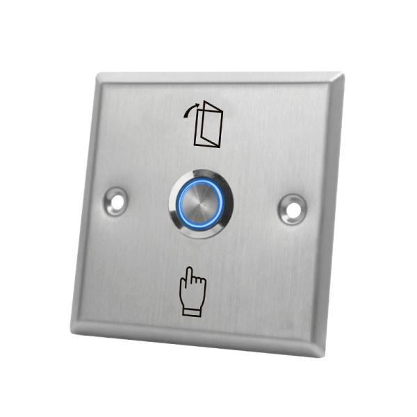 HS85L 86*86mm Thin faceplate Stainless Steel Push Button,Output NO/NC/COM,With