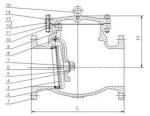 Flanged Swing Cast Steel Check Valve -46 To 425 Celsius Degree Working Temp