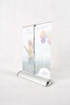 Commercial Retractable Banner Stands Silver Color Mini A3 A4 Desktop