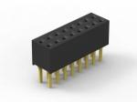 Straight Female Header Connector 1.27mm Pitch Through Hole For Motherboard