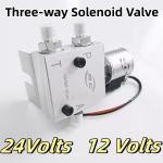 Three Way Solenoid Valve For Quick Hitch Coupler / Excavator Accessories 24Volts