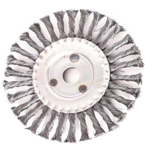 Wholesale Circular Knotted Wire Wheel Brush / Wheel Cleaning Brush Customized Size from china suppliers