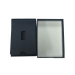 Lid And Tray Cell Phone Accessories Packaging Gold Foil UV Eco Friendly