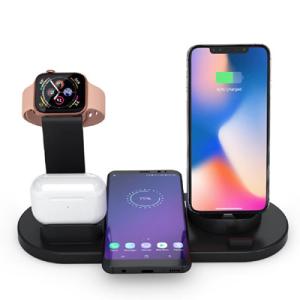 Wholesale 85% Qi Wireless Charger Dock 4 In 1 Charging Station 9V 1.8A from china suppliers