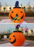 Party Decoration 0.55mm Inflatable Pumpkin Halloween With Light