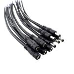 CUSTOM DC Male Female Barrel Jack 2.1x5.5mm to Open Pigtail DC Power Cable