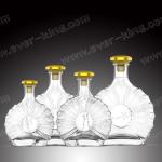 Customized Clear Super Flint Glass Spirit Bottle