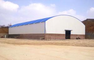 Wholesale Large Span Steel Arch Buildings Metal Arch Roof Truss Sheds For Steel Material Storage from china suppliers