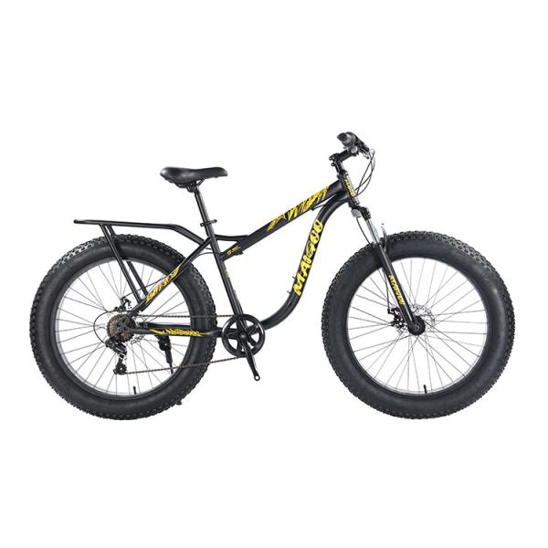 Men'S Steel Frame Fat Bike 26" X 4.0" Shimano 7s Strong Carrier With Customized