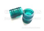 Customized Green Rubber Sleeve Bushing Shore A 60 Oxidation / Ozong Resistance