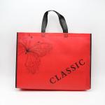customized Red Butterfly printing durable pp non woven shopping bag