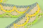 Nonstretched Cotton Crochet Lace Trim 35mm Width Eco Fridendly