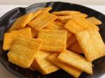 Delicious millet snack streetfood cheese rice cracker crispy rice crust