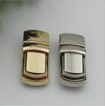 Bag hardware accessory light gold / nickel metal push lock for handbag