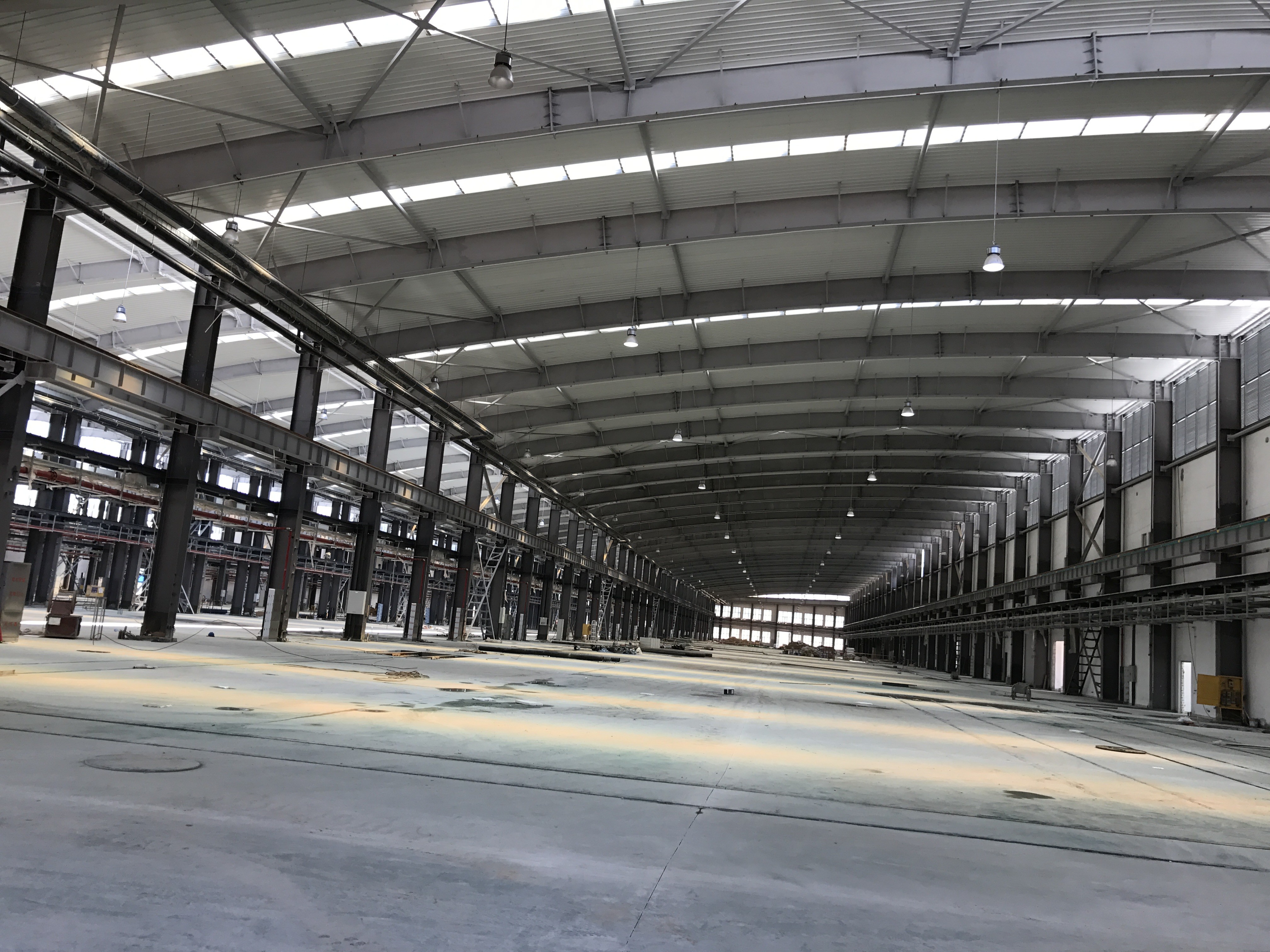 Stable H Steel Structure Industrial Metal Frame Workshop Construction Fast For Subway Workshop