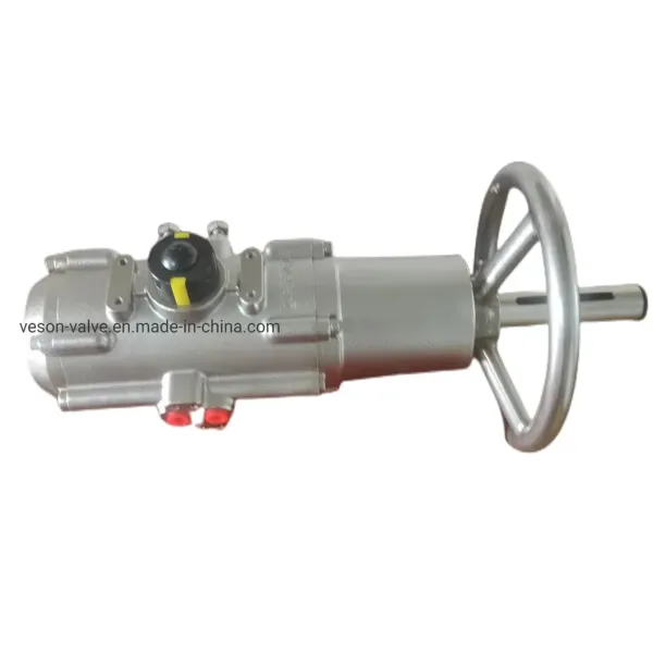 Stainless Steel Corrosion-Resistant Pneumatic Actuator with Hard Anodized Aluminum Rack Pinion Design