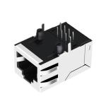 LPJ6049CNL 1x1 Port 100 Base -T Magnetics POE RJ45 Connector